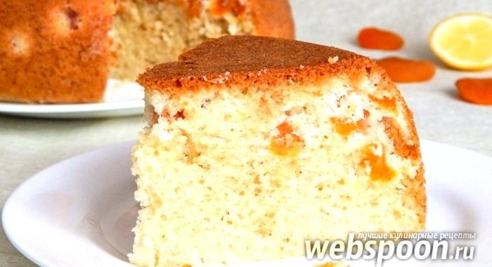 Кекс с курагой в мультиварке