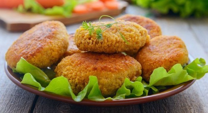 Рыбные котлеты в ореховой панировке