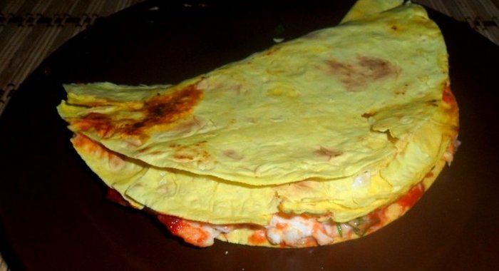 Тортильи с яйцом