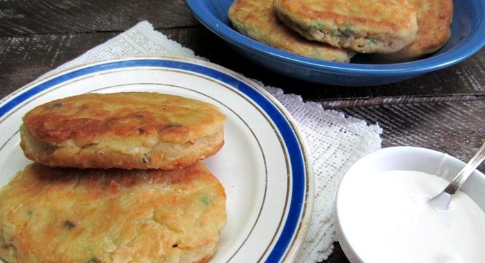 Ленивые пирожки с картофелем