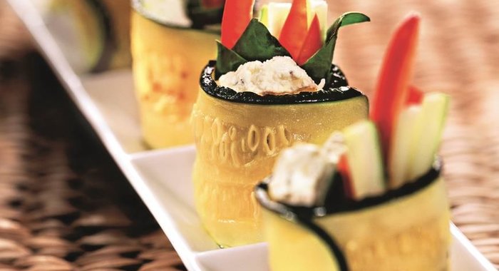 Рулеты из цукини с творогом