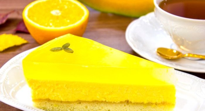 Тыквенный чизкейк с апельсиновым желе