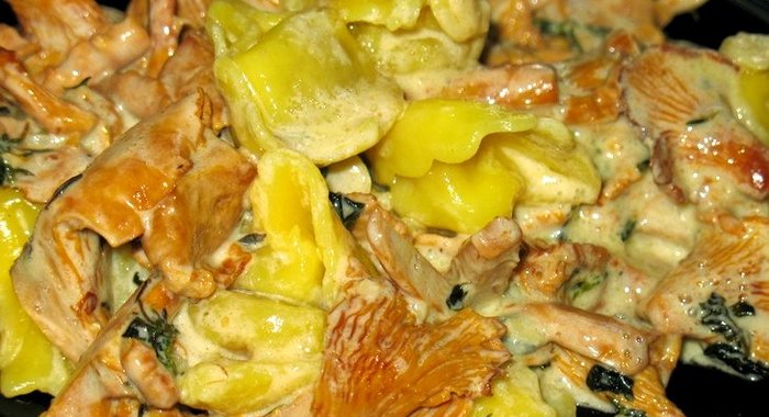 Тортеллини с грибами