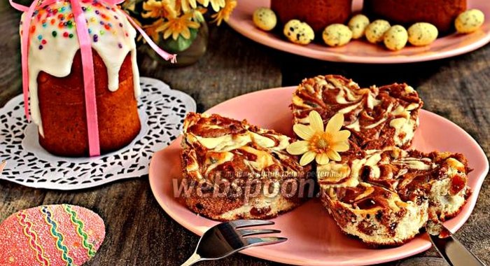 Творожная пасха шоколадно-апельсиновая