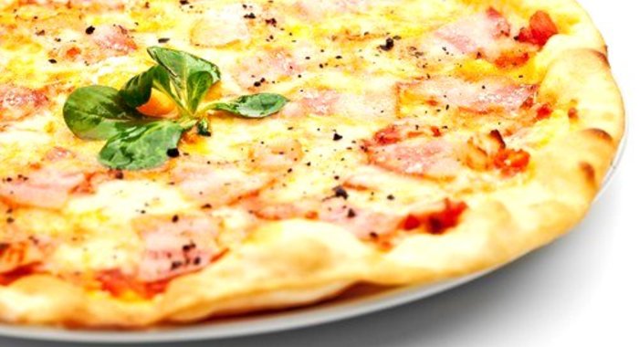 Пицца с корейкой под соусом