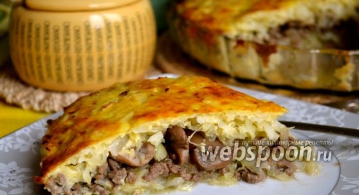 Запеканка из капусты с фаршем
