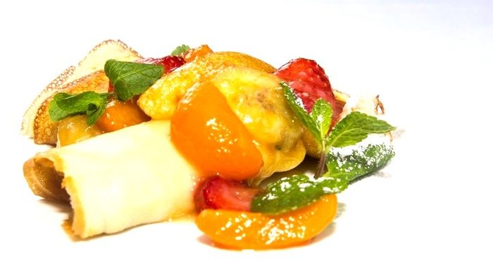 Блинчики с фруктами