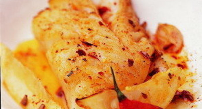 Рыба в маринаде с красным перцем