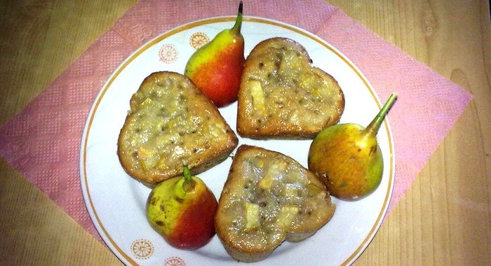 Кексы грушевые