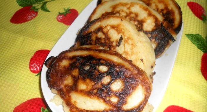 Оладьи с начинкой из капусты