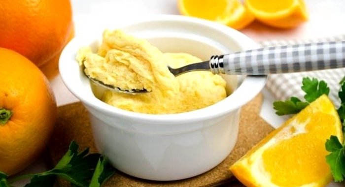 Апельсиновый омлет на пару