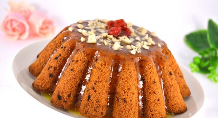 Нежный тыквенный кекс с апельсиновой помадкой