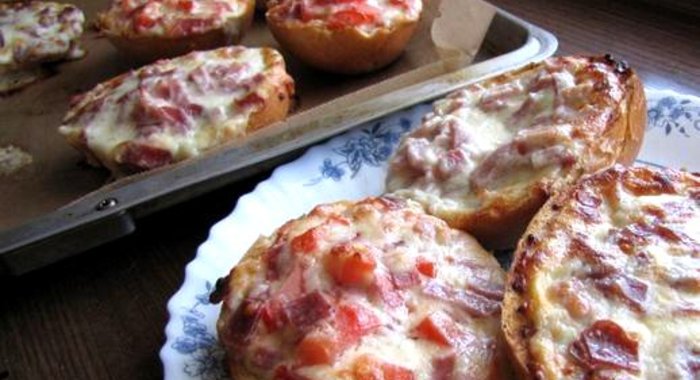 Мини пицца на скорую руку