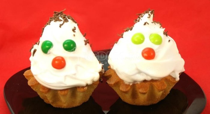 Кексики на Хэллоуин «Привидения»