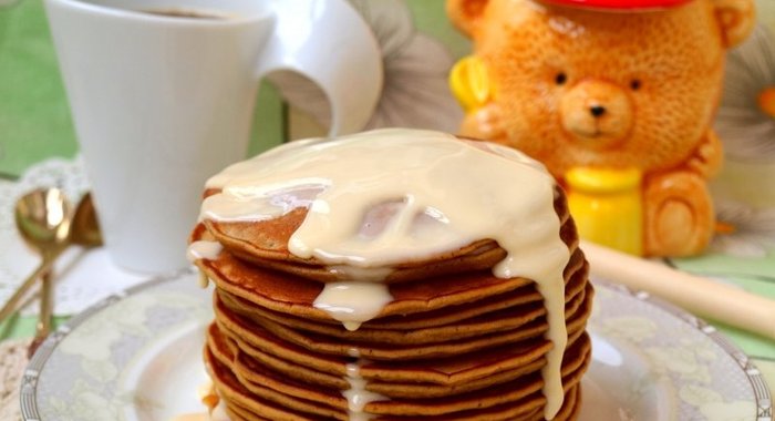 Медово-кофейные панкейки