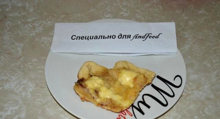 Пицца с курицей сыром и майонезом
