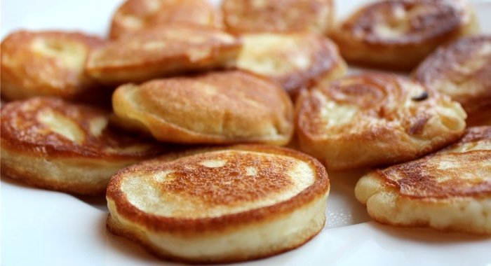 Оладьи на кефире и молоке