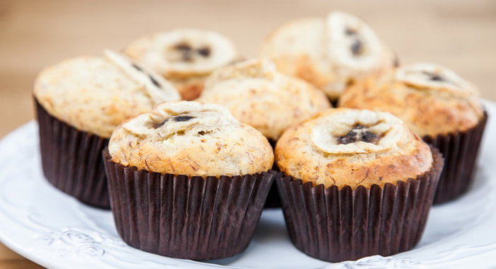 Банановые кексы без сахара