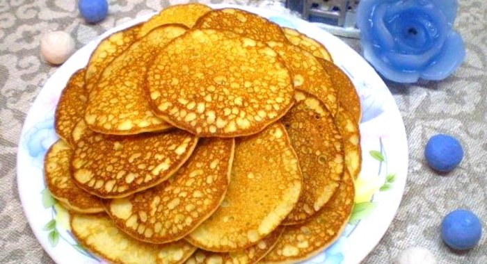 Оладьи на молоке с корицей