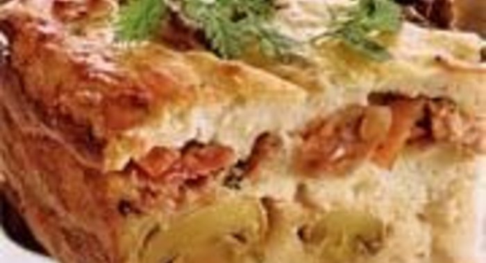 Картофельная запеканка с грибами