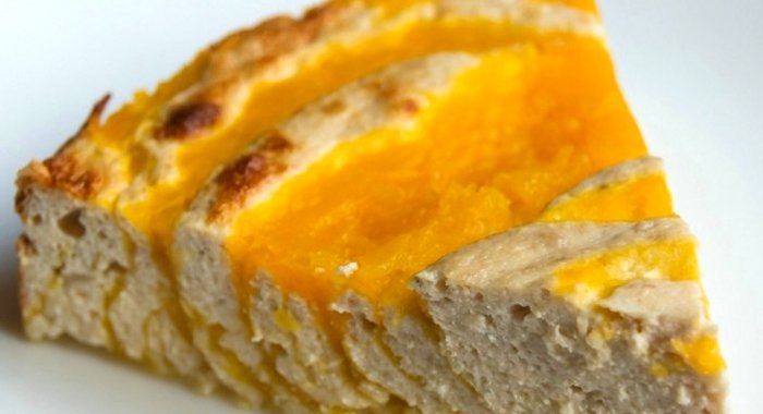 Творожная запеканка с тыквой