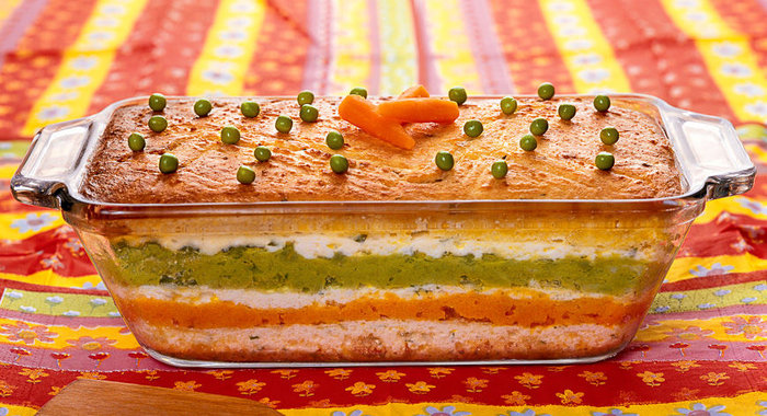 Творожная запеканка Три цвета