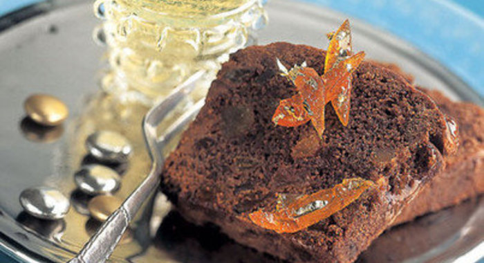 Шоколадный кекс с кумкватом