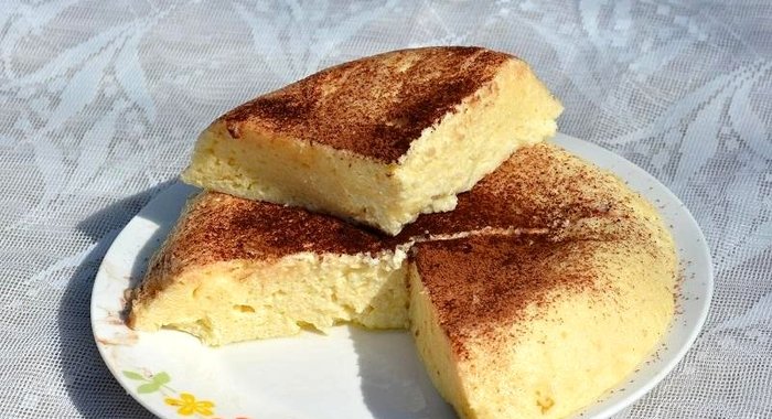 Творожная запеканка в микроволновке