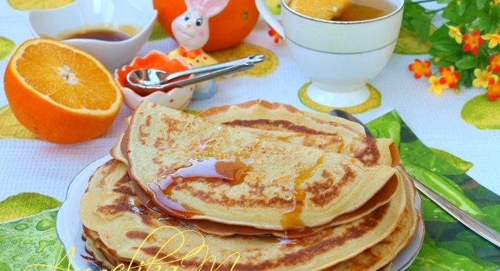 Блинчики с апельсиновой цедрой