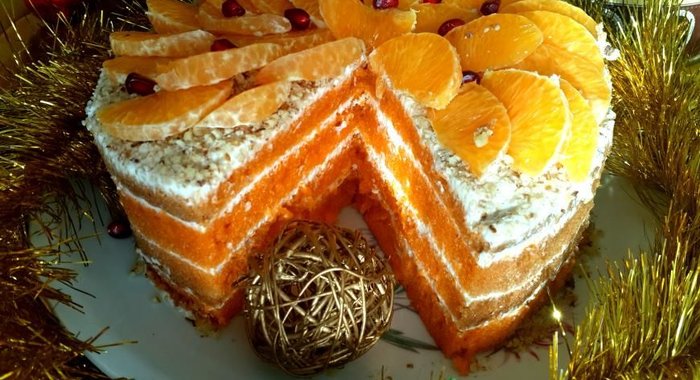 Торт Мандариновое настроение