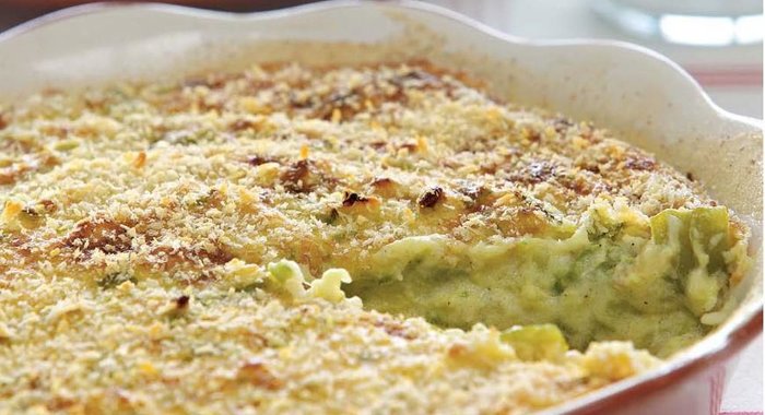 Запеканка из кабачков со сметаной