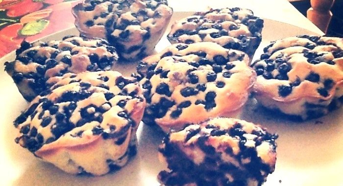 Маффины черничные