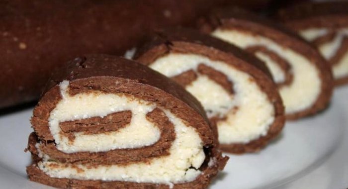 Рулет Mинутка из печенья