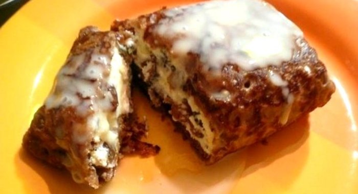 Шоколадные блинчики с творогом