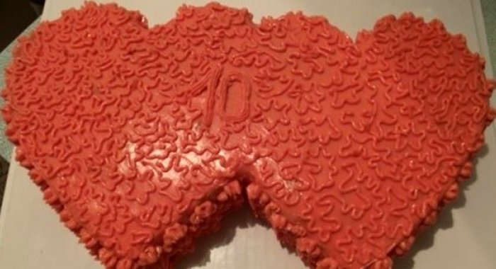 Торт Два сердца