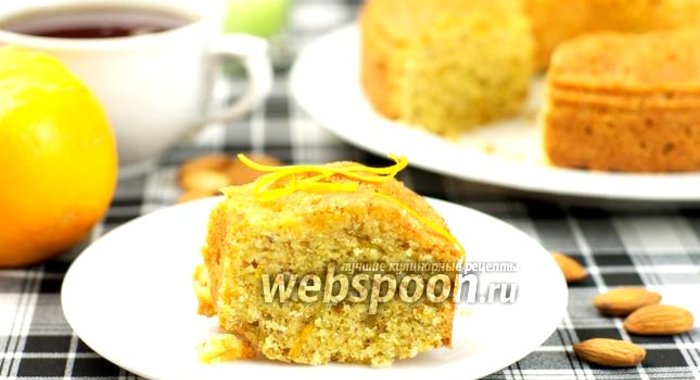 Апельсиновый кекс из кукурузной муки