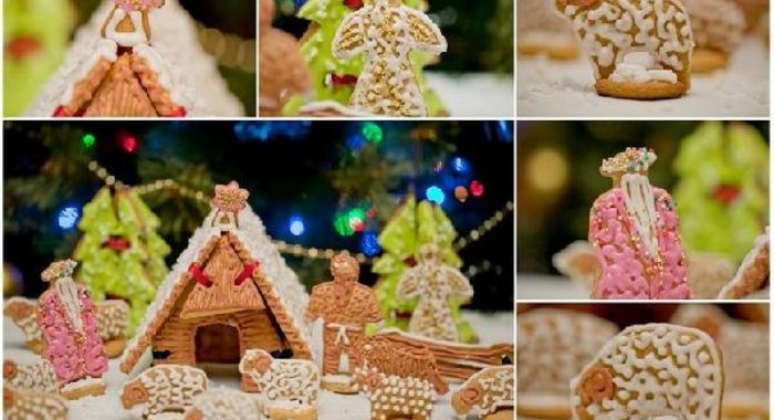 Вертеп из козульного теста