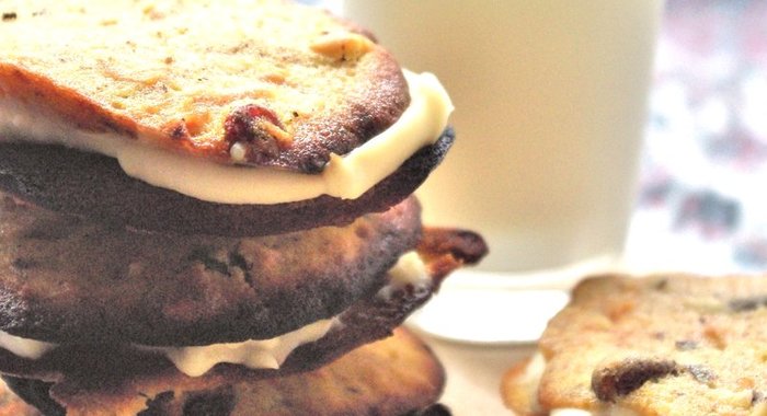 Морковное печенье с сырным кремом