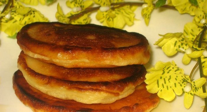 Пышные оладьи на кефире