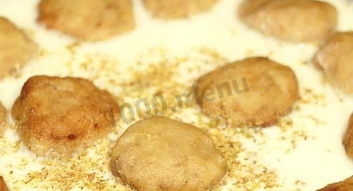 Котлеты сметанные в духовке