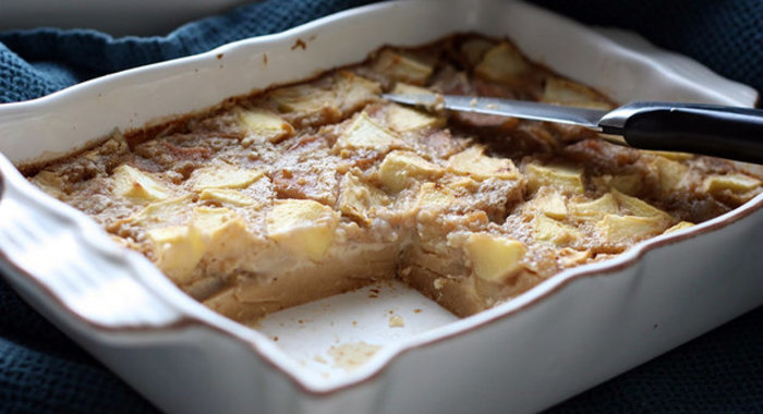 Яблочно-грушевая запеканка