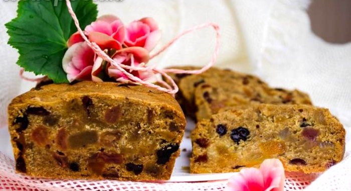 Кекс к Рождеству с цукатами и сухофруктами