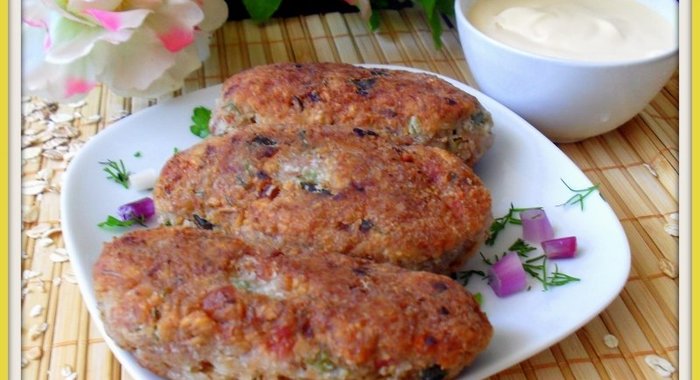 Котлеты из многозерновых хлопьев