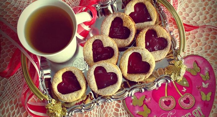 Линцерское печенье для влюбленных