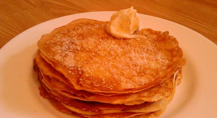 Блины с лимонной цедрой