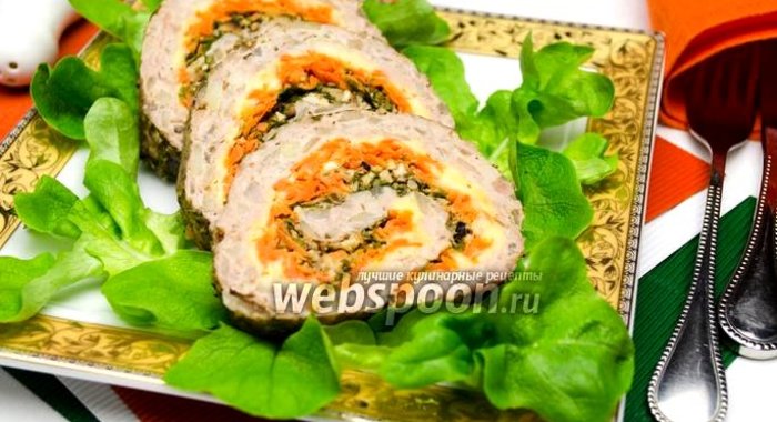 Мясной рулет на пару