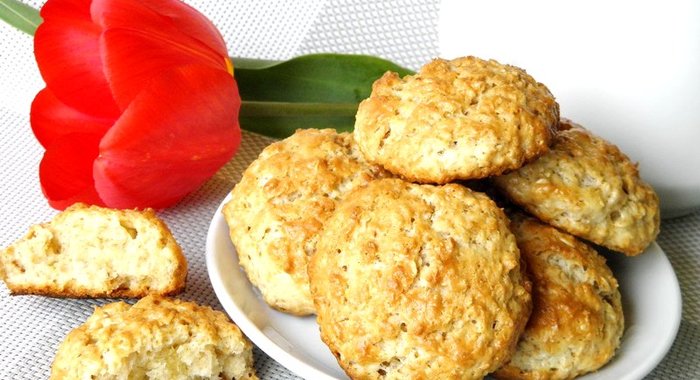 Овсяное печенье с творогом