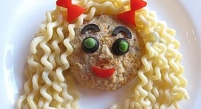 Котлета с макаронами или вермишелью