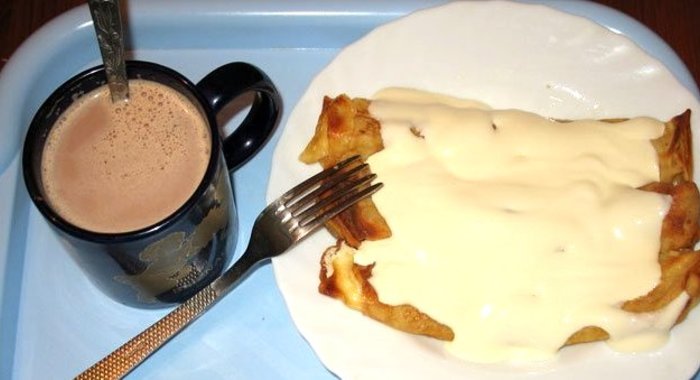 Блины, фаршированные творогом