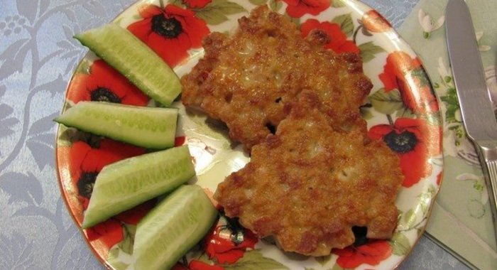 Котлеты из кусочков мяса